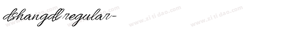 dshangdl regular字体转换